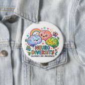 Neurodiversitäts-Lustiger Pin-Button Button (Beispiel)