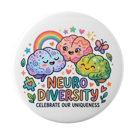 Neurodiversitäts-Lustiger Pin-Button Button