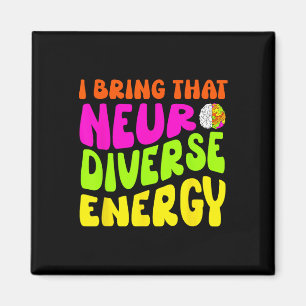 Neurodiversitäts-Shirt Autismus Adhd Asd Neurodive Magnet
