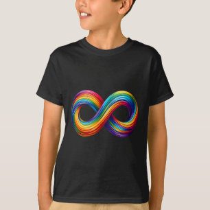 Neurodiversitäts-Unendlichkeitssymbol-Regenbogen-S T-Shirt