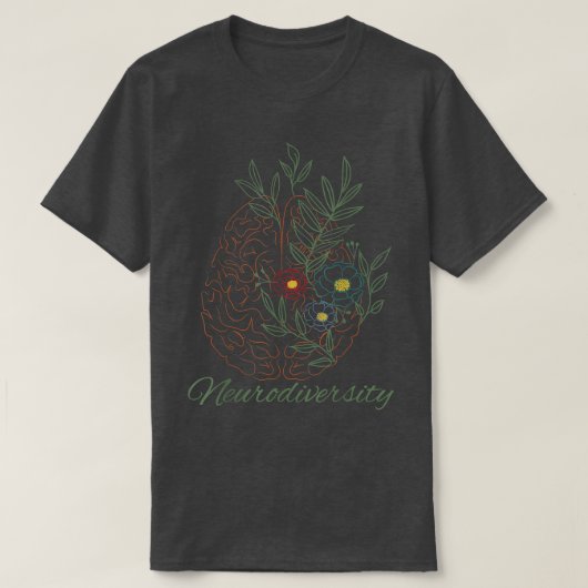Neurodiversity ADHD ASD Autism T-Shirt (Design vorne)