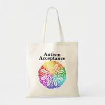 Neurodiversity Autism Acceptance Rainbow Button To