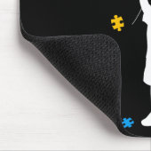 Neurodiversity-Autismus Awareness Boy Holding Byll Mousepad (Ecke)