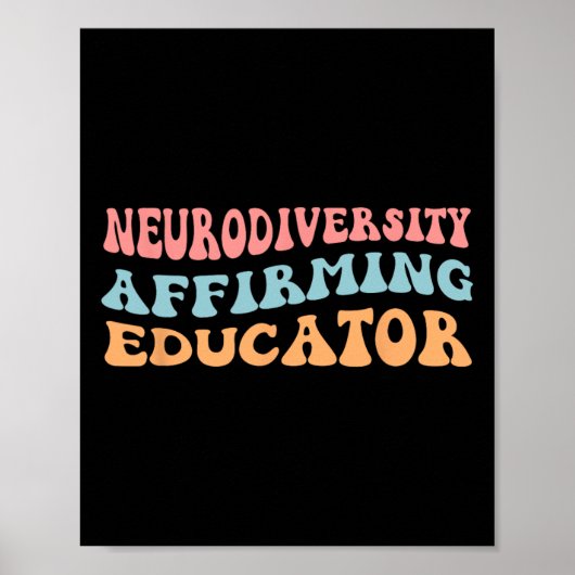 Neurodiversity-Bekräftigung der Bildung Poster (Vorne)