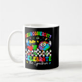 Neurodiversity brain autism awareness asd adhd men kaffeetasse (Links)