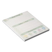 Neurodiversity Brain Dump Daily Check | Sage Green Notizblock (angewinkelt)