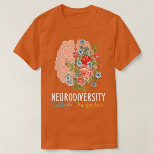 Neurodiversity Celebrate The Spectrum ADHD Brain A T-Shirt (Design vorne)