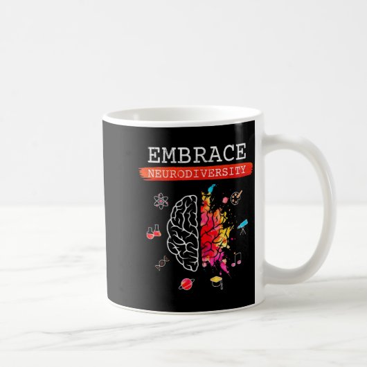 Neurodiversity Embrace Adhd Autism Asd Awareness G Kaffeetasse (Rechts)
