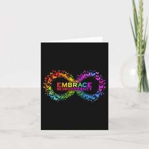 Neurodiversity-Embrace Adhd Autismus Asd Butterfly Karte