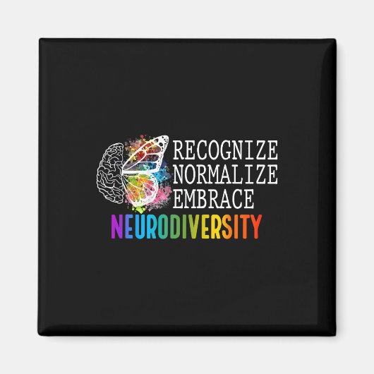 Neurodiversity erkennt Embrace normalisieren Admin Magnet (Vorne)
