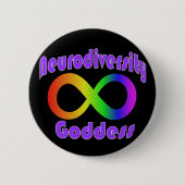 Neurodiversity Göttin-Abzeichen Button (Vorderseite)