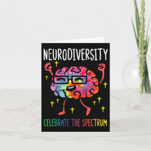 Neurodiversity Hirn Autismus Bewusstsein für Adhor Karte