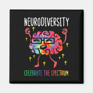 Neurodiversity Hirn Autismus Bewusstsein für Adhor Magnet