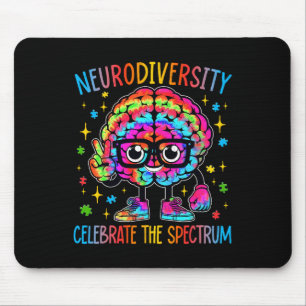 Neurodiversity Hirn Autismus Bewusstsein für Adhor Mousepad