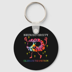 Neurodiversity Hirn Autismus Bewusstsein für Adhor Schlüsselanhänger