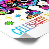 Neurodiversity Hirnautismus Bewusstseinsbildung Poster (Ecke)