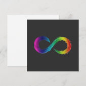 Neurodiversity Infinity Logo card  (Vorne/Hinten)