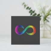 Neurodiversity Infinity Logo card  (Stehend Vorderseite)
