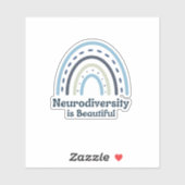 Neurodiversity ist ein schöner Vinyl Sticker (Blatt)