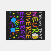 Neurodiversity Kinder Jungen Autismus Bewusstsein Fleecedecke (Vorderseite (Horizontal))