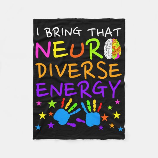 Neurodiversity Kinder Jungen Autismus Bewusstsein Fleecedecke (Vorderseite)