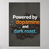  Neurodiversity Powered by Dopamine & Dark Roast  Poster (Vorne)