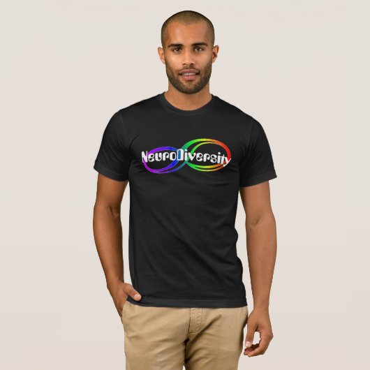 NeuroDiversity Rainbow Infinity Shirt (Vorne ganz)
