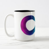 Neurodiversity Regenbogen-Tasse Zweifarbige Tasse (Links)