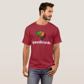 Neurodiversity Stolz-Regenbogen-Gehirn-T - Shirt (Vorne ganz)