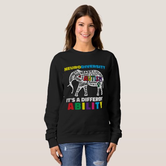 Neurodiversity Symbol Ability Autism Creature Men Sweatshirt (Vorne ganz)