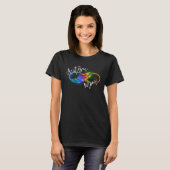 Neurodiversity Symbol Rainbow Infinity Autism Mom  T-Shirt (Vorne ganz)