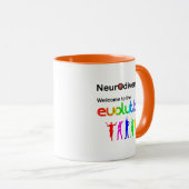 Neurodiversity Willkommen in der Evolution Kaffee- Tasse (VorderseiteRechts)
