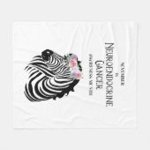 Neuroendokrin Cancer Awareness Vlies-Decke Fleecedecke (Vorderseite (Horizontal))