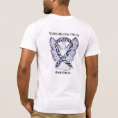 Neuroendokrine Krebsbewusstsein Ribbon Angel Shirt (Rückseite)