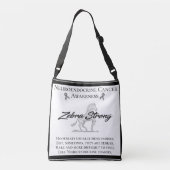 Neuroendokrine Krebserkrankung Zebra Starke Tragetaschen Mit Langen Trägern (Rückseite)