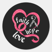 Neuroendokriner Krebs Bewusstsein für Krebs Bekämp Runder Aufkleber (Vorderseite)