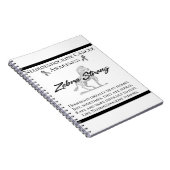 Neuroendokriner Krebs Bewusstsein Zebra stark Notizblock (Rechte Seite)