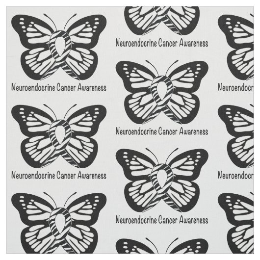Neuroendokriner Krebs Zebra Schmetterling der Hoff Stoff (Muster)