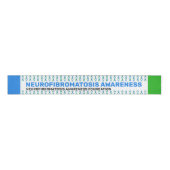 Neurofibromatose Awareness Pattern Ribbon Ripsband (Vorderseite)