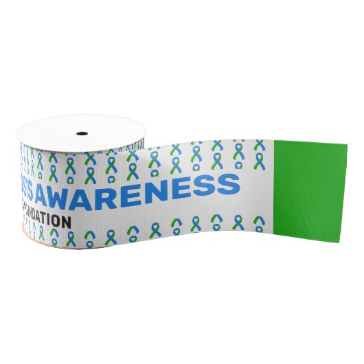 Neurofibromatose Awareness Pattern Ribbon Ripsband (Spule)