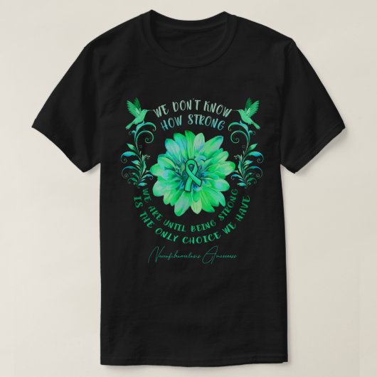 NEUROFIBROMATOSE-Blume T-Shirt (Design vorne)