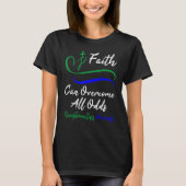 Neurofibromatosis Awareness Support Christian Cros T-Shirt (Vorderseite)