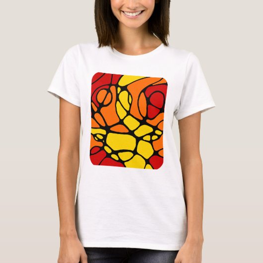 Neurografik modernes abstraktes Design T-Shirt (Vorderseite)