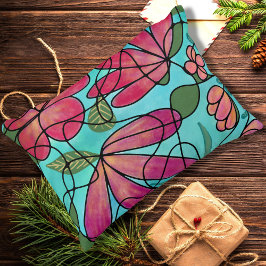 NEUROGRAFISCHE FRÜHSTÜCKSBLUMEN WASSERFARBEN DEKOKISSEN