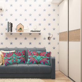 NEUROGRAFISCHE FRÜHSTÜCKSBLUMEN WASSERFARBEN LENDENKISSEN