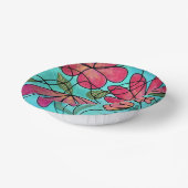 NEUROGRAFISCHE FRÜHSTÜCKSBLUMEN WASSERFARBEN PAPPTELLER (Gewinkelt)