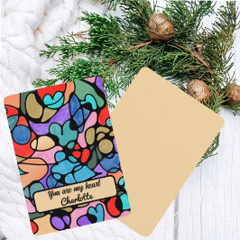 NEUROGRAPHISCHE DIGITALE WASSERFARBEN DANKESKARTE