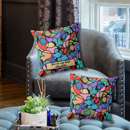 NEUROGRAPHISCHE DIGITALE WASSERFARBEN KISSEN