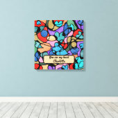 NEUROGRAPHISCHE DIGITALE WASSERFARBEN LEINWANDDRUCK (Insitu (Holzboden))