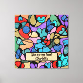 NEUROGRAPHISCHE DIGITALE WASSERFARBEN LEINWANDDRUCK (Vorderseite)